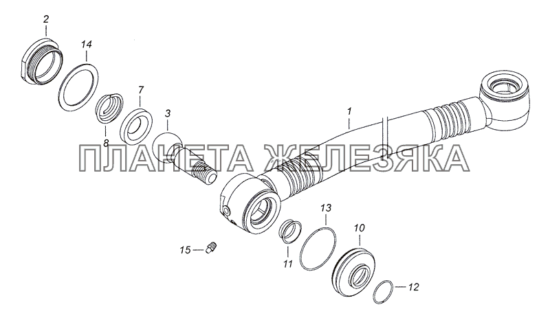 4308-3414010-10 Тяга с наконечниками КамАЗ-4308 (2008)